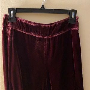 MADEWELL velvet wide leg pants